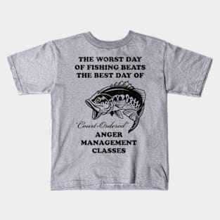 The Worst Day Of Fishing Kids T-Shirt